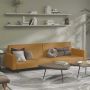 Dvivietė sofa-lova, rudos spalvos, aksomas