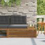 Lauko galinė sofa su pagalve Natūrali 115 x 83 x 73 cm