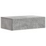 Sieninis šoninis staliukas Betono pilka 87,5 x 34,5 x 17 cm