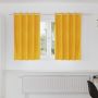 Užtemdymo užuolaidos 2 pcs Garučių geltona 140 x 140 cm Aksomas