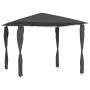 Pavėsinė su stulpų uždangalais, antracito, 3x3x2,6m, 160g/m²