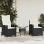 Sodo Kėdė 2 pcs Juoda ir kreminė 56 x 60 x 112 cm