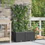 Sodo vazonas 2 pcs Juoda Plienas