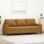 Trivietė sofa, rudos spalvos, 180cm, aksomas