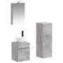Vonios baldų rinkinys 4 pcs Betono pilka