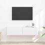 TV sieninė spintelė 2 pcs Balta 60 x 31 x 29.5 cm