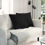 Sofa Pagalvės 2 pcs Juoda 50 x 50 cm audinys