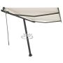 Automatinė markizė su LED/vėjo jutikliu, kreminė, 350x250cm