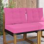 Lauko sofa pagalvėlė 2 pcs Rožinė Poliesteris