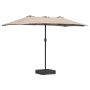 Sodo skėtis Taupe 385 x 209 x 244 cm Poliesteris