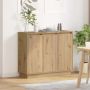 LED Bufetas Amatininkų ąžuolas 90 x 32 x 75 cm Apdirbta mediena