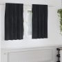 Užtemdymo užuolaidos 2 pcs Juoda 140 x 140 cm Aksomas