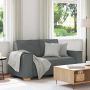 Dvivietė sofa, tamsiai pilka, 160x78x84 cm, audinys