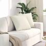 Sofa Pagalvės 2 pcs Kreminė 50 x 50 cm Kordūrinis audinys
