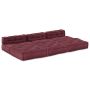 Modulinė sofa 4 pcs Raudonmedis Audinys