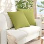 Sofa Pagalvės 2 pcs Šviesiai žalia 80 x 80 cm audinys