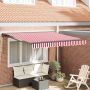 Markizės rėmas Raudona ir balta 300 x 250 cm