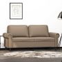 Dvivietė sofa, kapučino spalvos, 140cm, dirbtinė oda