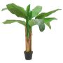 Dirbtinis bananmedis, žalios spalvos, 120cm, 9 lapai