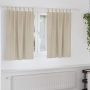 Užtemdymo užuolaidos 2 pcs Kreminė 140 x 140 cm Aksomas