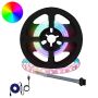 LED juosta 2 pcs Juoda ir permatoma 400 mm Varis ir plastikas