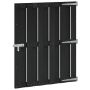 Sodo vartai 100 x 112 cm WPC ir aliuminis Juoda