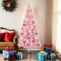 Kalėdų eglutė su 300 LED s stovu Rožinė 180 cm PVC