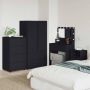 Saugojimo spintos 2 pcs Juoda 60 x 48 x 105 cm Apdirbta mediena