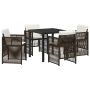 Sodo valgomojo komplektas 5 pcs Ruda