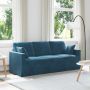Sofa Mėlyna 198 x 78 x 80 cm Aksomas