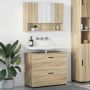 Vonios baldų rinkinys su stalčių 2 pcs Sonoma ąžuolas