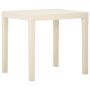 Sodo stalas, baltos spalvos, 79x65x72cm, plastikas