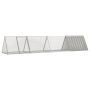 Triušių narvas, pilkas, 403,5x80,5x71cm, galvanizuotas plienas