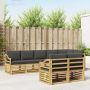 Lauko sofos komplektas 8 pcs Balta ir antracito
