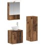 Vonios baldų rinkinys 4 pcs Sendintos medienos