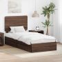 Saugos lova Rudas ąžuolas 90 x 190 cm Apdirbta mediena
