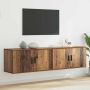 Sieninio televizoriaus kabineto komplektas 2 pcs
