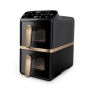 Philips Dual Basket Airfryer | NA462/70 4000 Series | Power 2750 W | Capacity 10 L | Rapid Air technology | Black