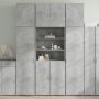 Komoda, betono pilkos spalvos, 80x42,5x249cm, apdirbta mediena