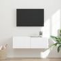 TV sieninė spintelė Balta 98 x 31 x 29,5 cm Apdirbta mediena