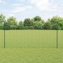Tvora su stulpais Žalia 1,5 x 10 m Plienas ir PVC