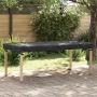 Stalo uždengimas Paprastas Juoda 222 x 102 x 15 cm audinys