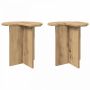 Šoninis stalas su saugykla 2 pcs Artisano ąžuolo Ø 39 x 38 cm