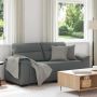 Dvivietė sofa, tamsiai pilka, 180x81x84 cm, audinys