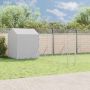 Lauko voljeras šunims su stogu, sidabrinis, 10x6x2,5m, plienas