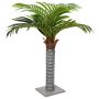 Dirbtinė palmė, žalios spalvos, 100cm, 6 lapų