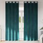 Užtemdymo užuolaidos 2 pcs Tamsiai žalia 140 x 245 cm Aksomas