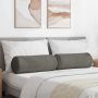 Pagalvės 2 pcs Šviesiai pilka Ø 25 x 70 cm Kordūrinis audinys