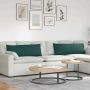 Sofa Pagalvės 2 pcs Tamsiai žalia 120 x 40 cm audinys