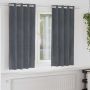Užtemdymo užuolaidos 2 pcs Šviesiai pilka 140 x 175 cm Aksomas